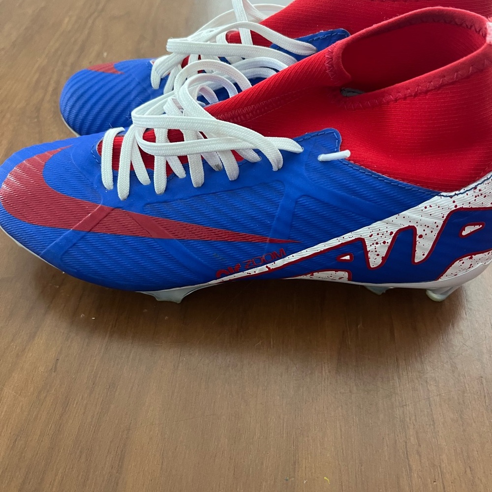 Nike Red and Blue Sneakers Dynamic Design